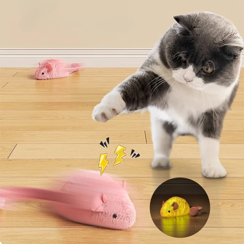 Interactive Plush Mouse Toy 1