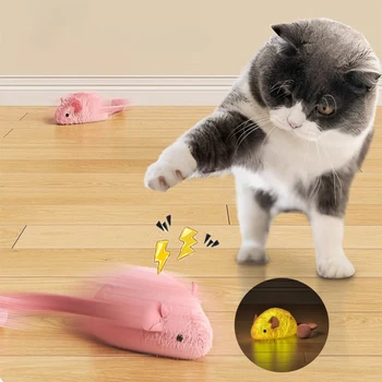 Interactive Plush Mouse Toy 1