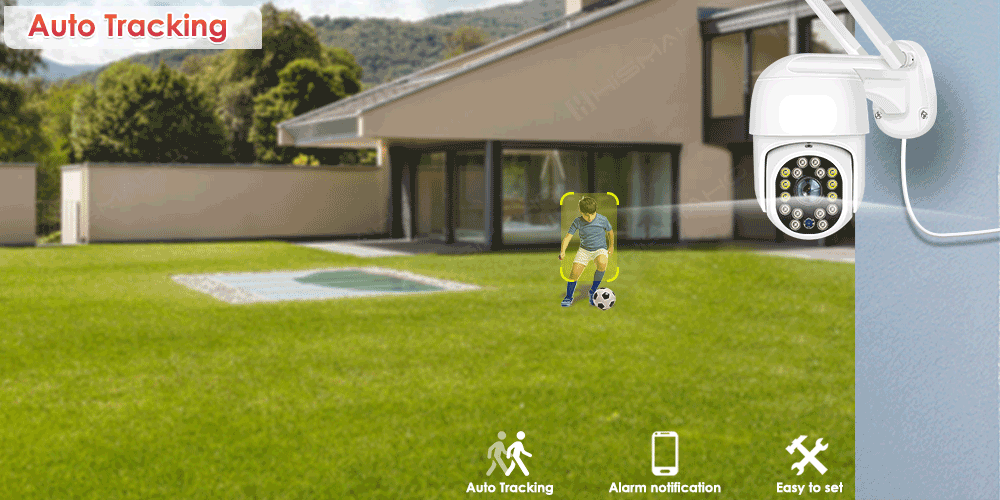 Cámaras IP Wifi de 5MP para exteriores, cámara de vigilancia PTZ de 1080P, protección de seguridad CCTV, seguimiento automático, visión nocturna, Audio bidireccional Yoosee - AliExpress