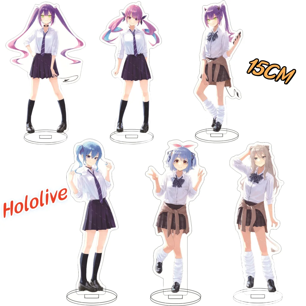 15CM Anime Hololive Vtuber Hosimati Suisei Cosplay Acrylic Action Figure Minato Aqua Stand Model Desk Decor Fans Collection Prop 15cm the apothecary diaries anime figures cosplay acrylic stand model plate desk decor standing sign prop fans birthday gifts