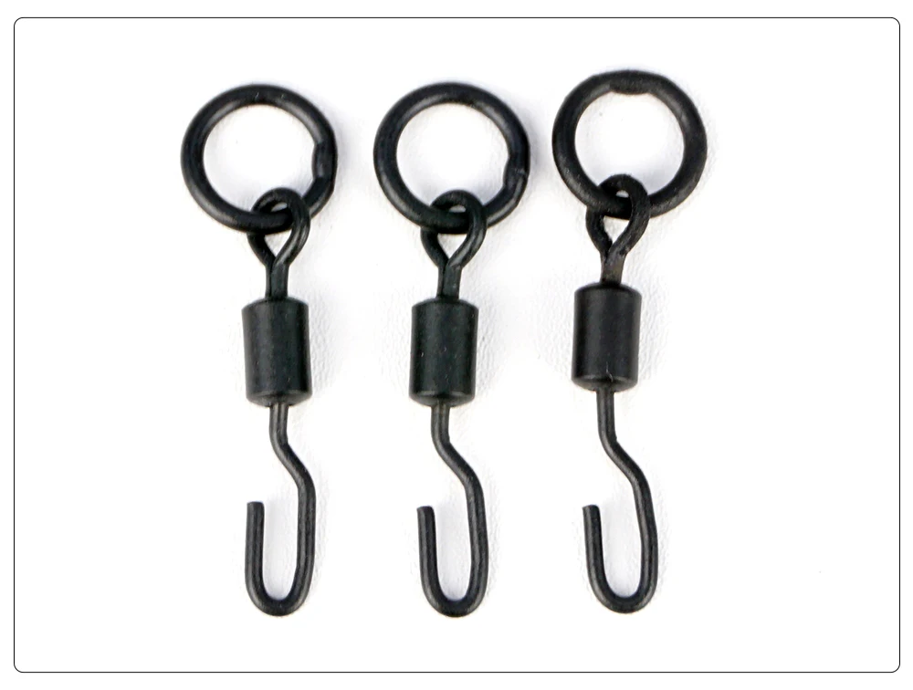 Karpfenangeln Spinner Wirbel mit Ronnie Rig Angeln Micro Hook Wirbel Hook Sleeve Tackle Quick Change Swivel Angelzubehör – Detail 6