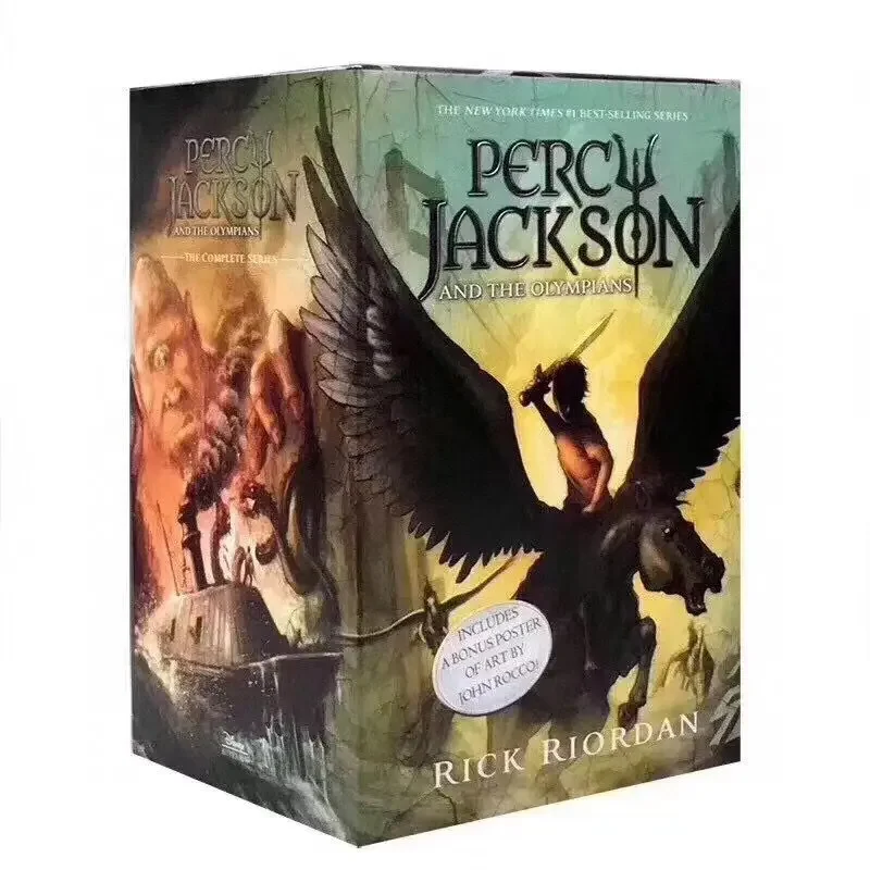 5 Books/Set Percy Jackson & The Olympians English Original Novel Books Children\'s English Picture Book Sets