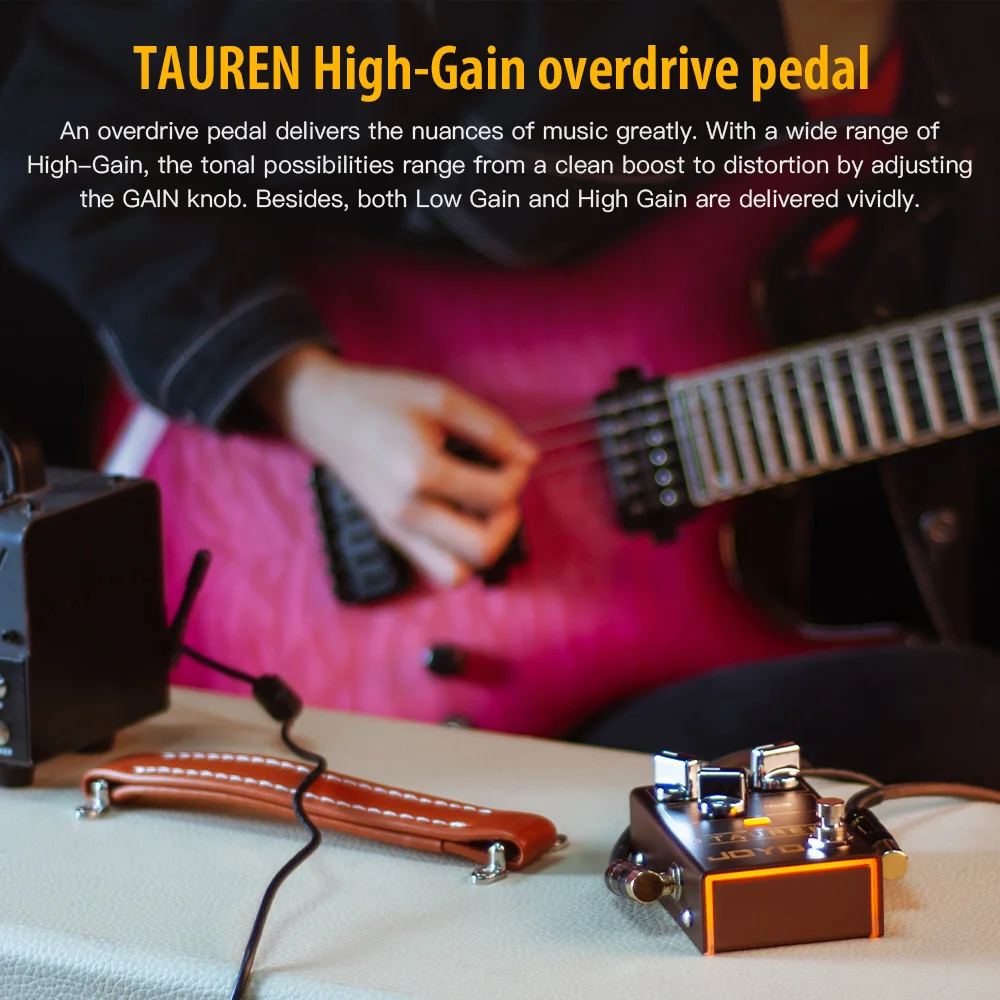 R-01 TAUREN High-Gain Overdrive Pedal Warm Transparent Overdrive Effects Guitar