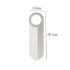 Stainless Steel Men's Beard Comb Portable Mini Oil Head Comb for Barber Mustache Care Shaping Tools Pocket Size Silver Hair Comb 6