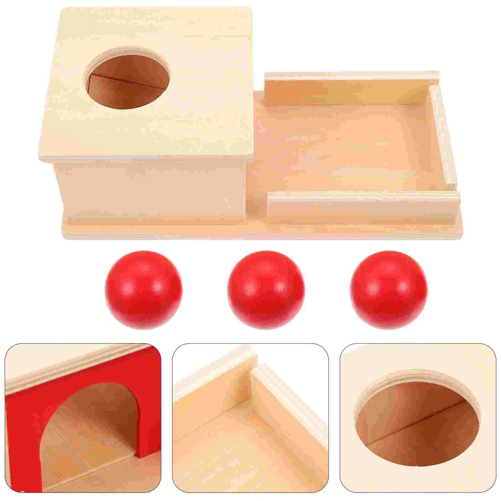 

Box Montessori S Ball Woodeneducational For Drop Baby Months Plaything Babies Kids Old Interactive Parent