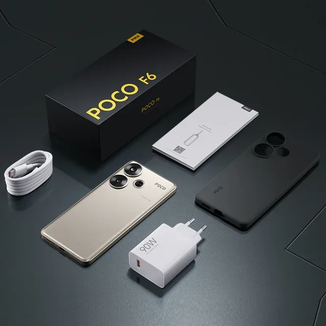POCO-Smartphone F6 Global Version, Snapdragon, Première mondiale®Isabel 3 NDavid 120Hz Flow AMOLED 90W Turbo Charging Battery, 5000mAh, 8s 6