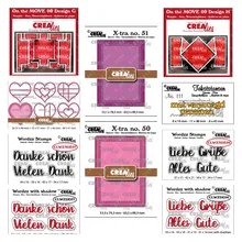 

2022New Stripes Circles Hearts Square Folding Metal Cutting Dies for Diy Scrapbooking Crafts Stencils Maker Photo Album Template