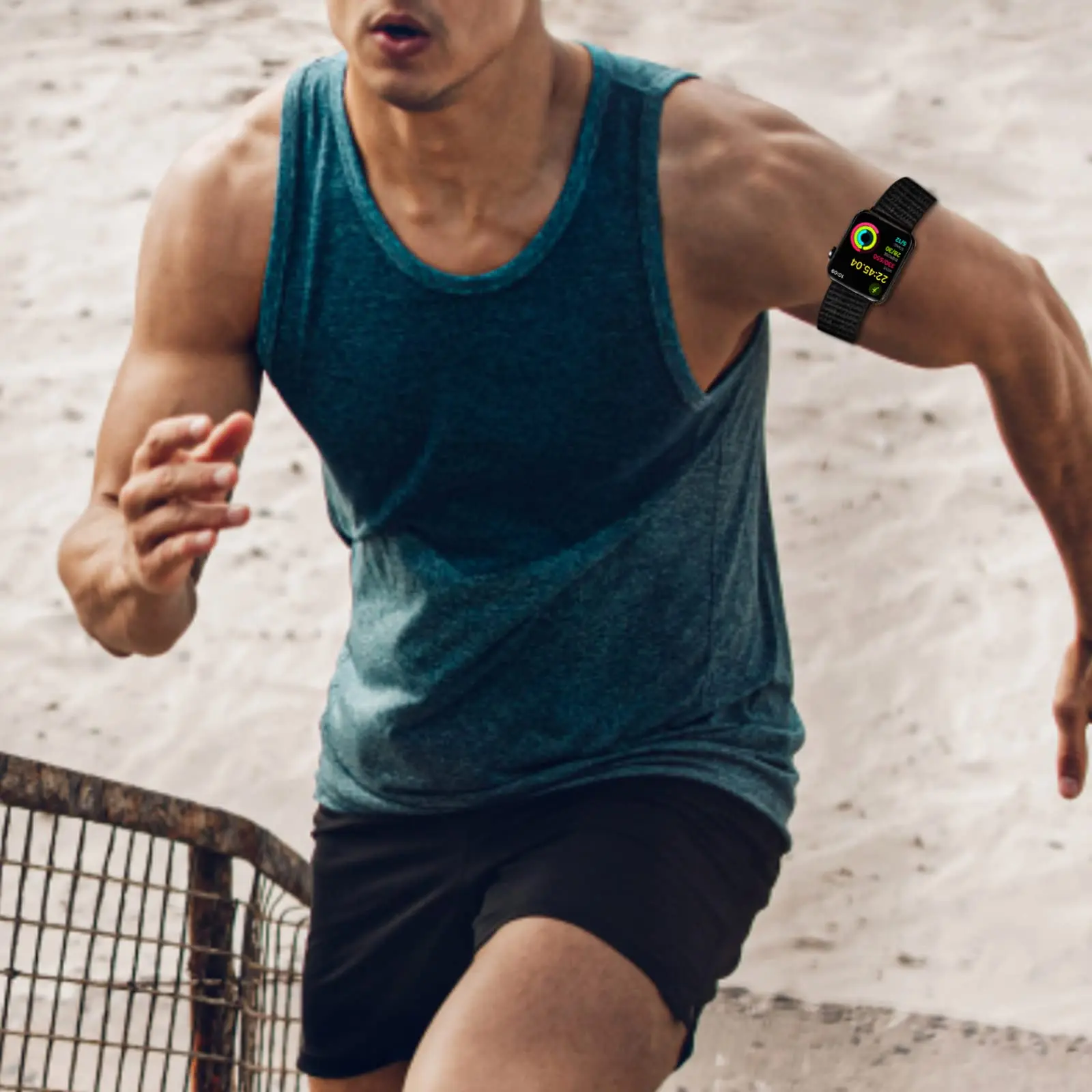 รูปสินค้า สายรัดข้อเท้าสปอร์ต ใส่ได้กับ Apple Watch ทุกรุ่น
