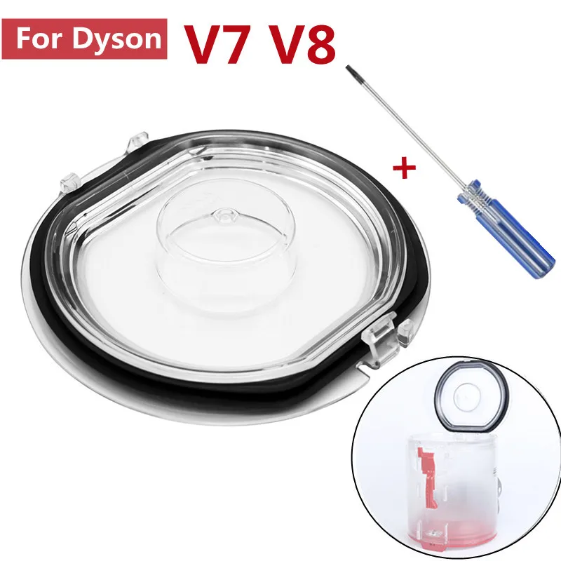 Bin Lid For Dyson V8 V7 Bottom Bin Lid Cordless Vacuum Cleaning Bin Base Cover Sealing Ring