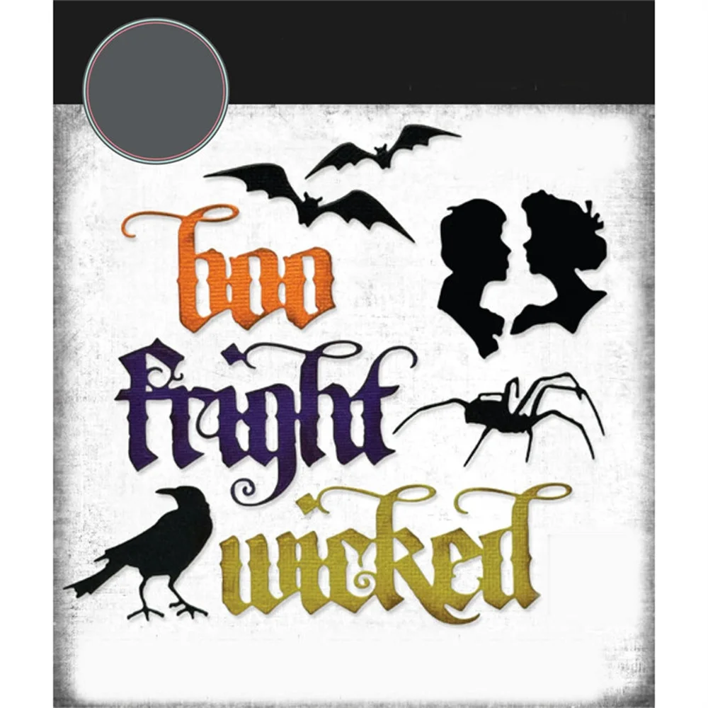 Metal Cutting Dies Halloween Metal Cutting Dies and Stamp Scrapbook Diary Decoration Stencil Embossing Template DIY Greeting Card Handmade