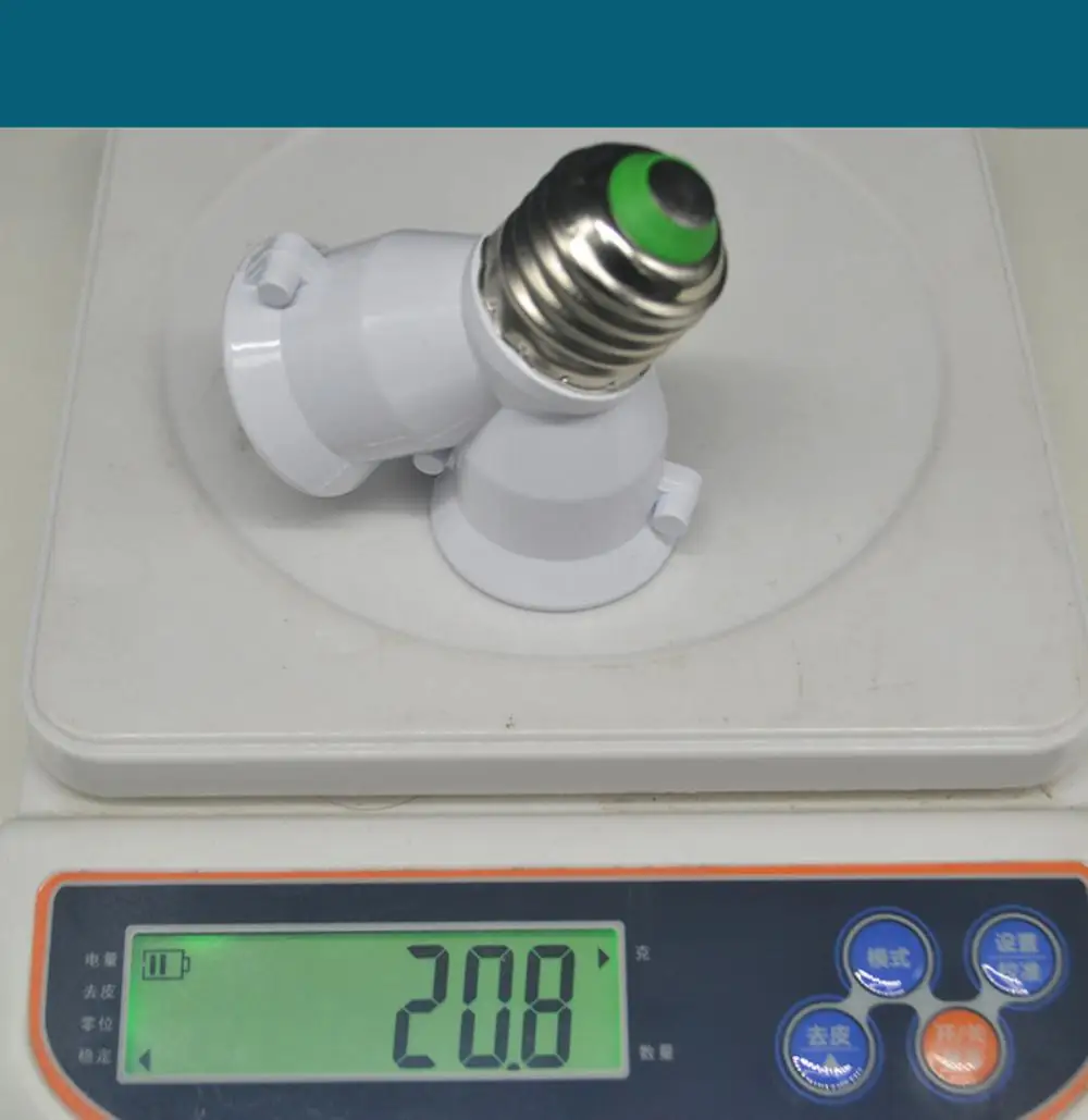 Description Picture 5 of itemLight Lamp Bulb Socket Portable Copper Contact 2 In 1 E27 To 2-e27 High Quality Accessories Tools Screw E27 Led Base Household