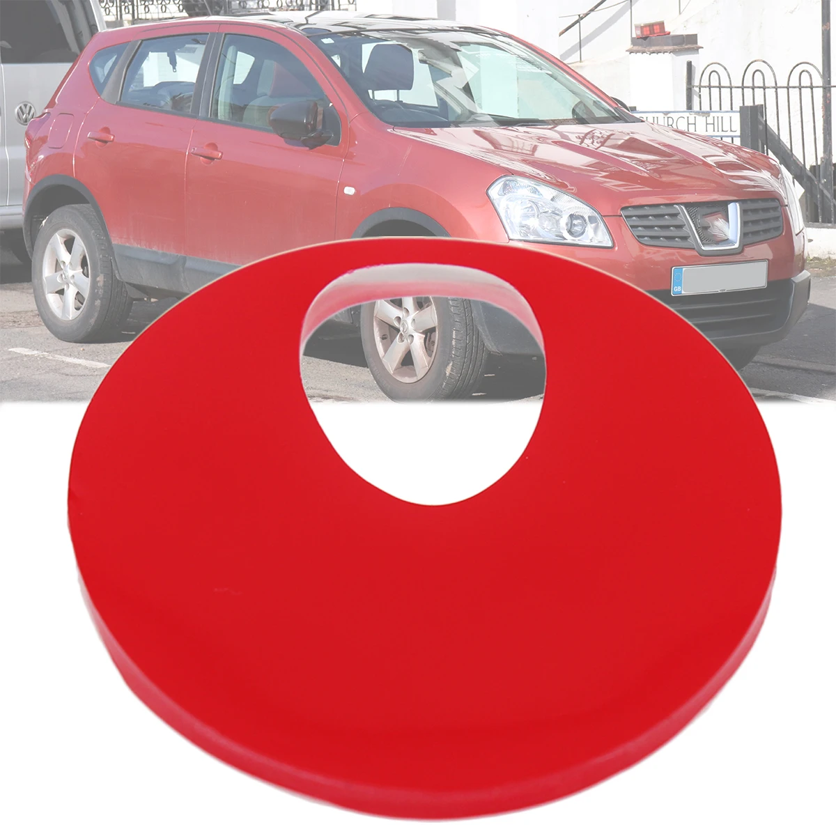 Happyit Cover per Chiave Auto in Silicone per Nissan Juke MICRA QASHQAI JUKE X-Trail Navara 3 Pulsante (Rosso