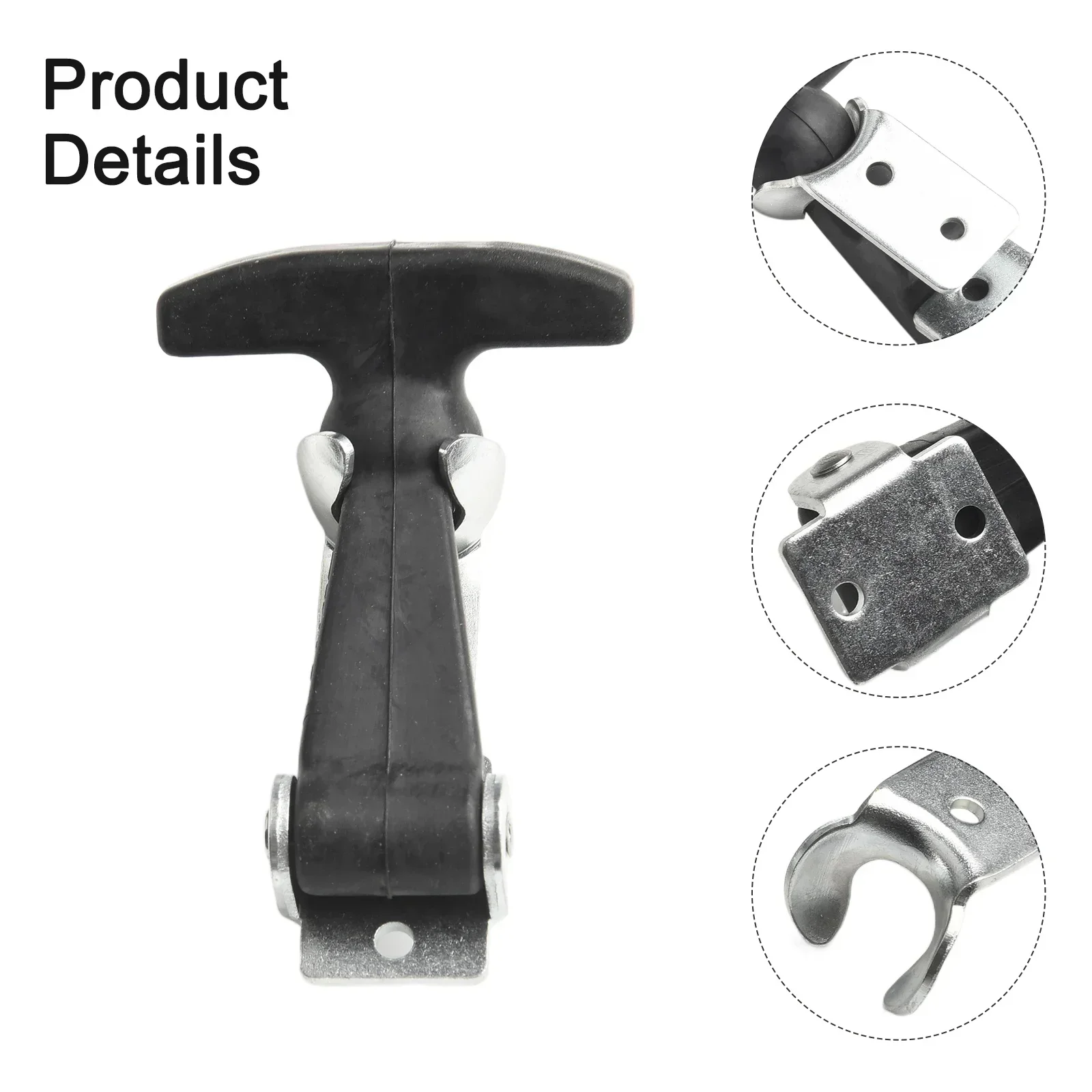 Furniture Hardware Toggle Latches Decorative Latches 1 Pcs T Handle Draw Latches Elastic Stainless Steel Rubber Hood Catch 4.7 Inch Flexible T Handle Hasp Home Improvement Building