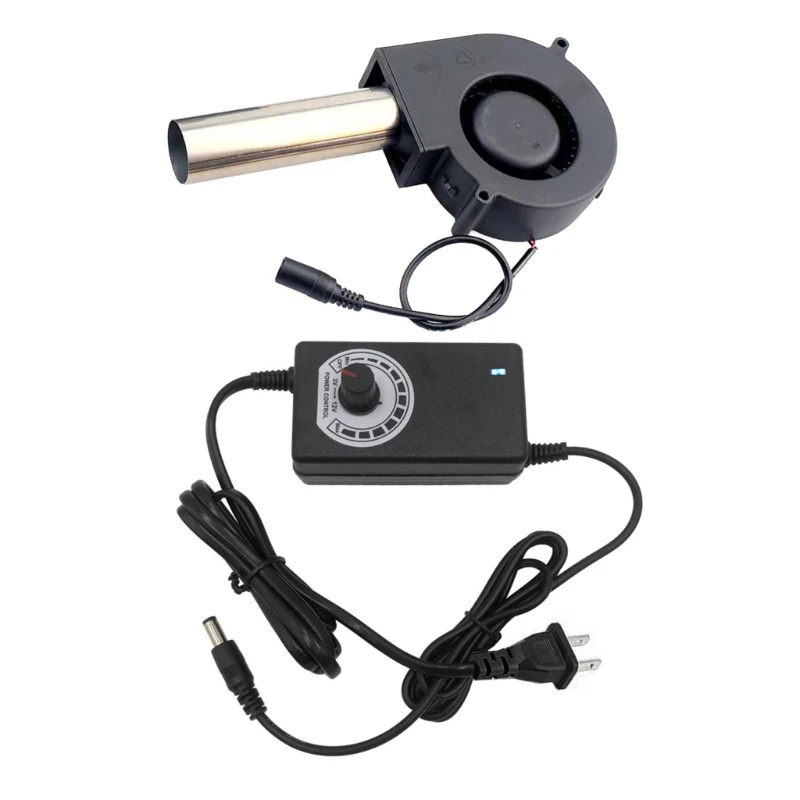 BBQ Air Blower Portable BBQ Fan Air Blower Handheld Barbecue Fan US/EU Plug 3
