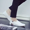 Men Casual Shoes Canvas Luxury  Mens Loafers Breathable Slip on FlatsMale Vulcanized Shoes White Driving Shoes Plus Size 47 6