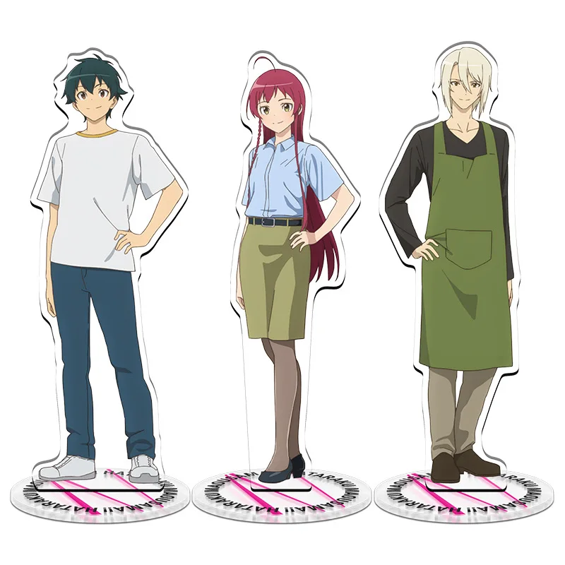 Anime The Devil Is A Part-Timer Keychain Maou Sadao Yusa Emi Sasaki Chiho  Cosplay Acrylic Pendant Keyring Collections