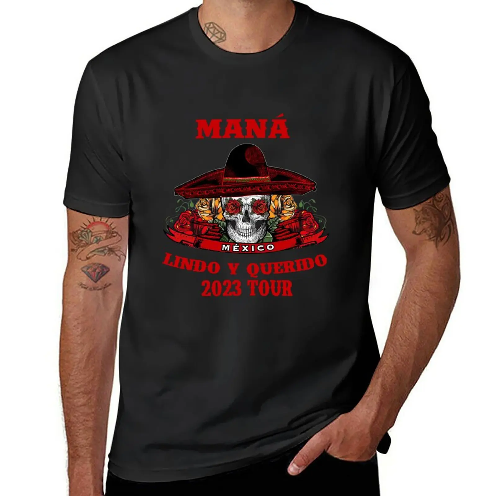 New Mana 2023 Mexico Lin Do Y Cherido T-Shirt, Retro Mana Mexico Shirt, Vintage Skull Mexico Tee, T-Shirt Alla Moda
