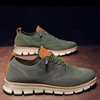 2024 Men Sneakers Plus Size Trendy British Style Summer Breathable Soft Male Sports Shoes Fashion Solid Woven Mesh Running Flats 5