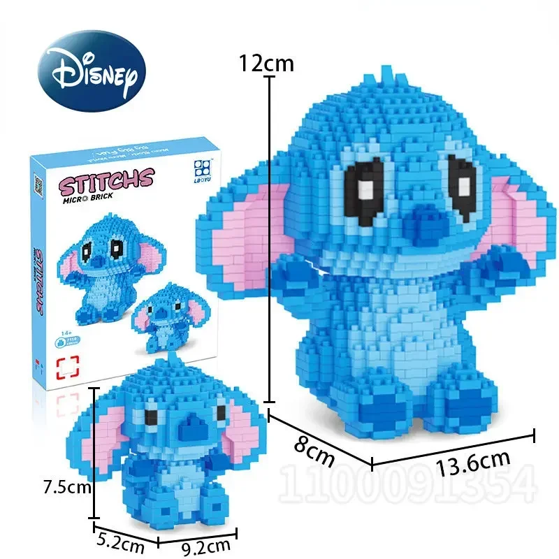 Disney Cartoon Lilo & Stitch Stitch building blocks animal image Reading  style Building practical For Children Mini Bricks Toys - AliExpress