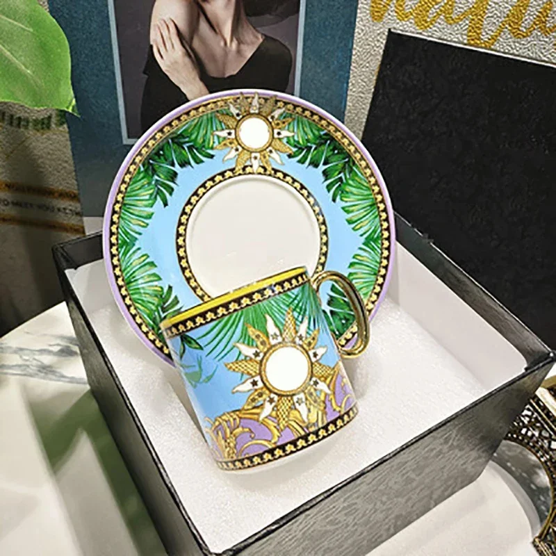 Home European Phnom Penh Coffee Cup Bone China Hand Painted Tea