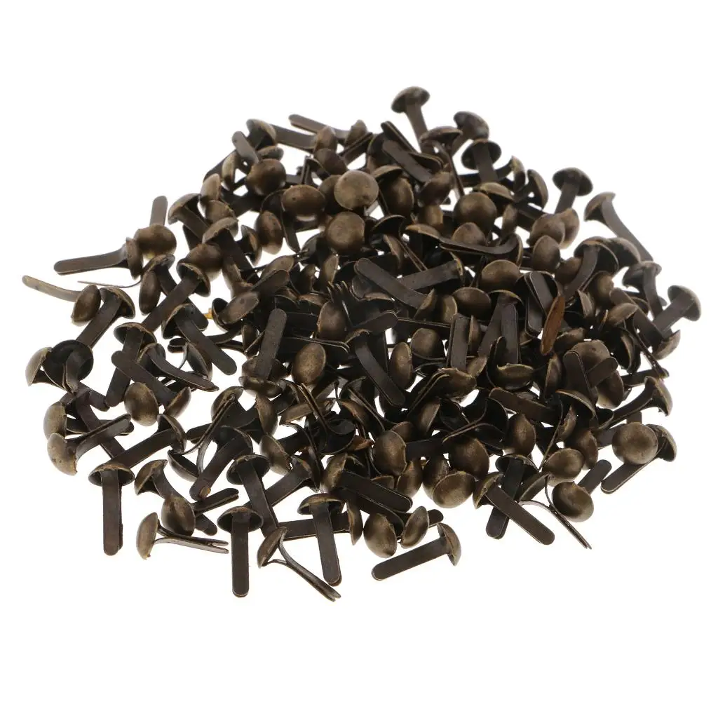 Metal Brads Pack Of 200 Assorted Metal Paper Fasteners For Kids' Crafts And Scrapbooking