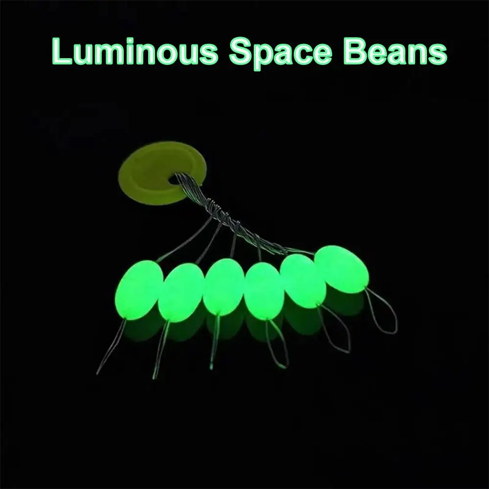 60pcs(10 Groups) Vislijn 6-20# Carp Line Stopper Luminous Space Beans Fishing Accessories Rubber Float Catfish Flotador