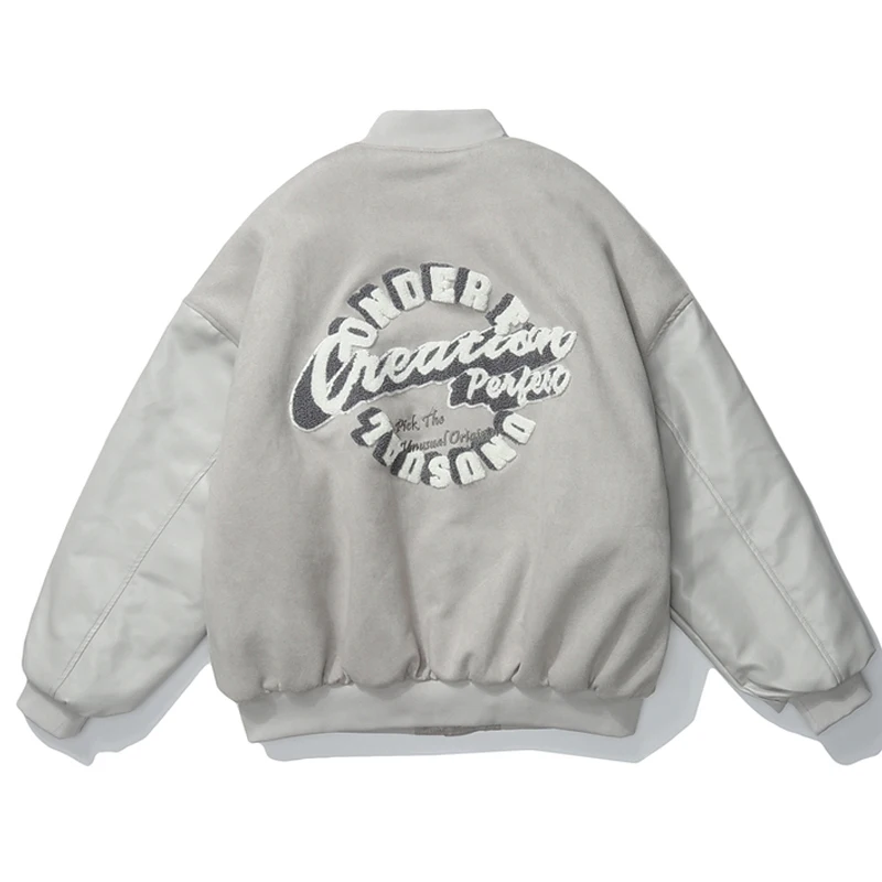 Замшевые мужские куртки Varsity из замши мужская бейсбольная куртка в стиле хип-хоп