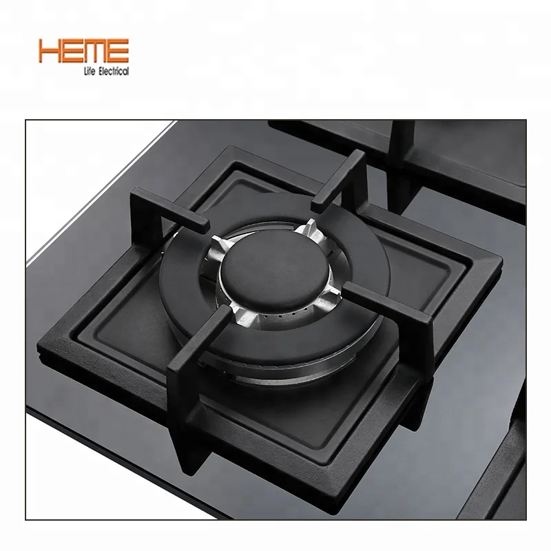 Home Appliances 90cm Tempered Glass Top Gas Hob 6 burner Natural Gas Cooktop (PGR9061G-BCB)