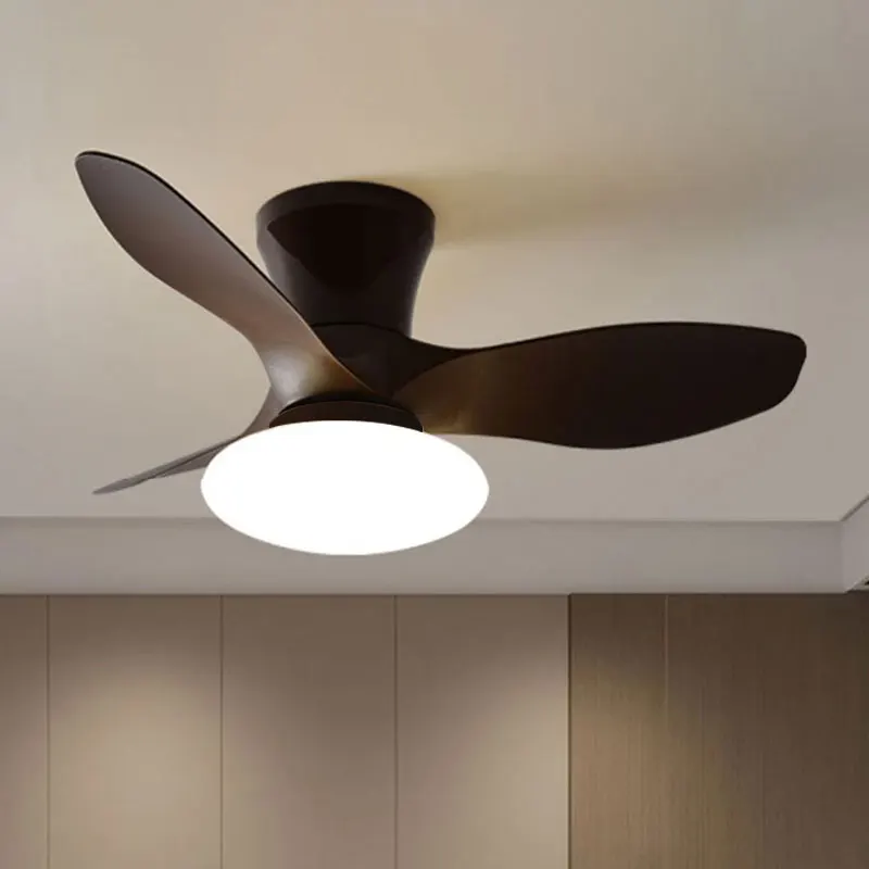 Mini Ceiling Fan Lamp Dining Room Bedroom Ceiling Fan Light Remote Control Home