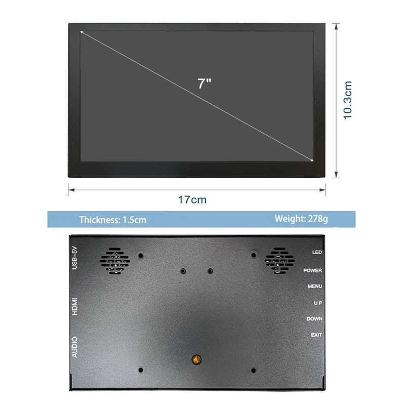 7 ġ LCD 1024x600 ػ ġ ũ IPS ÷ ,   4 3 2 1 B B + A +