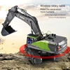 Multifunctional Engineering Vehicle Screw Drive Infinite Rotation Alloy Excavator 1:14 Engineering Vehicle Modified Toy Male 3