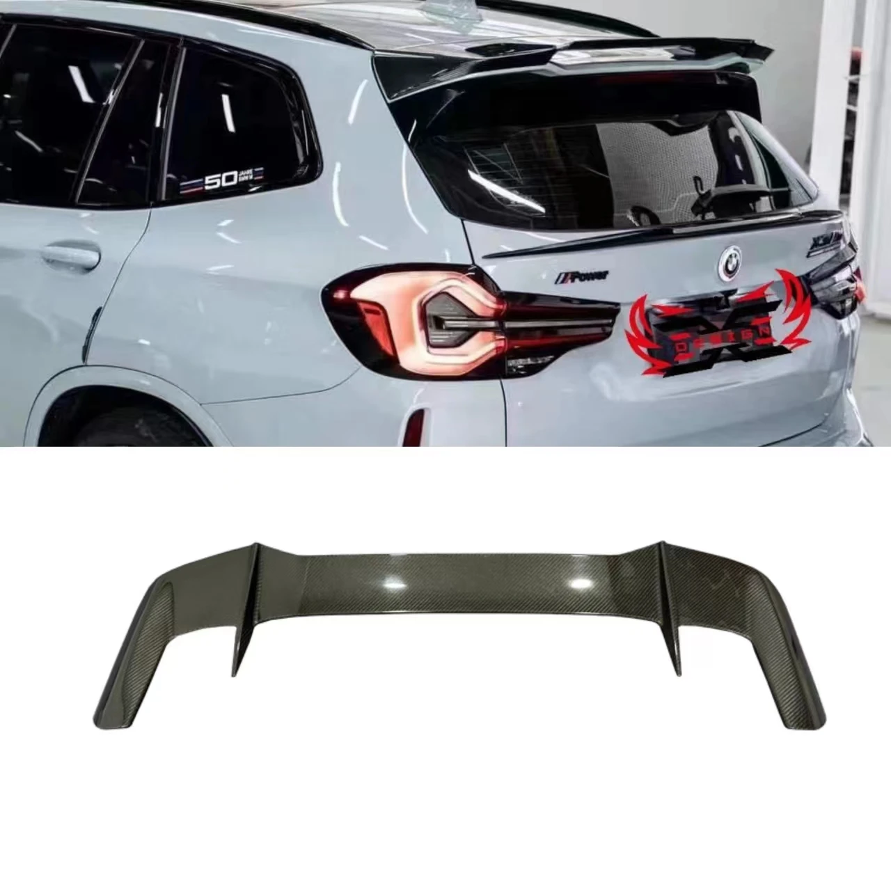 

Wholesale Carbon Fiber Rear Spoiler Wing For BMW X3M F97 Root Spoiler Wing Body Kit