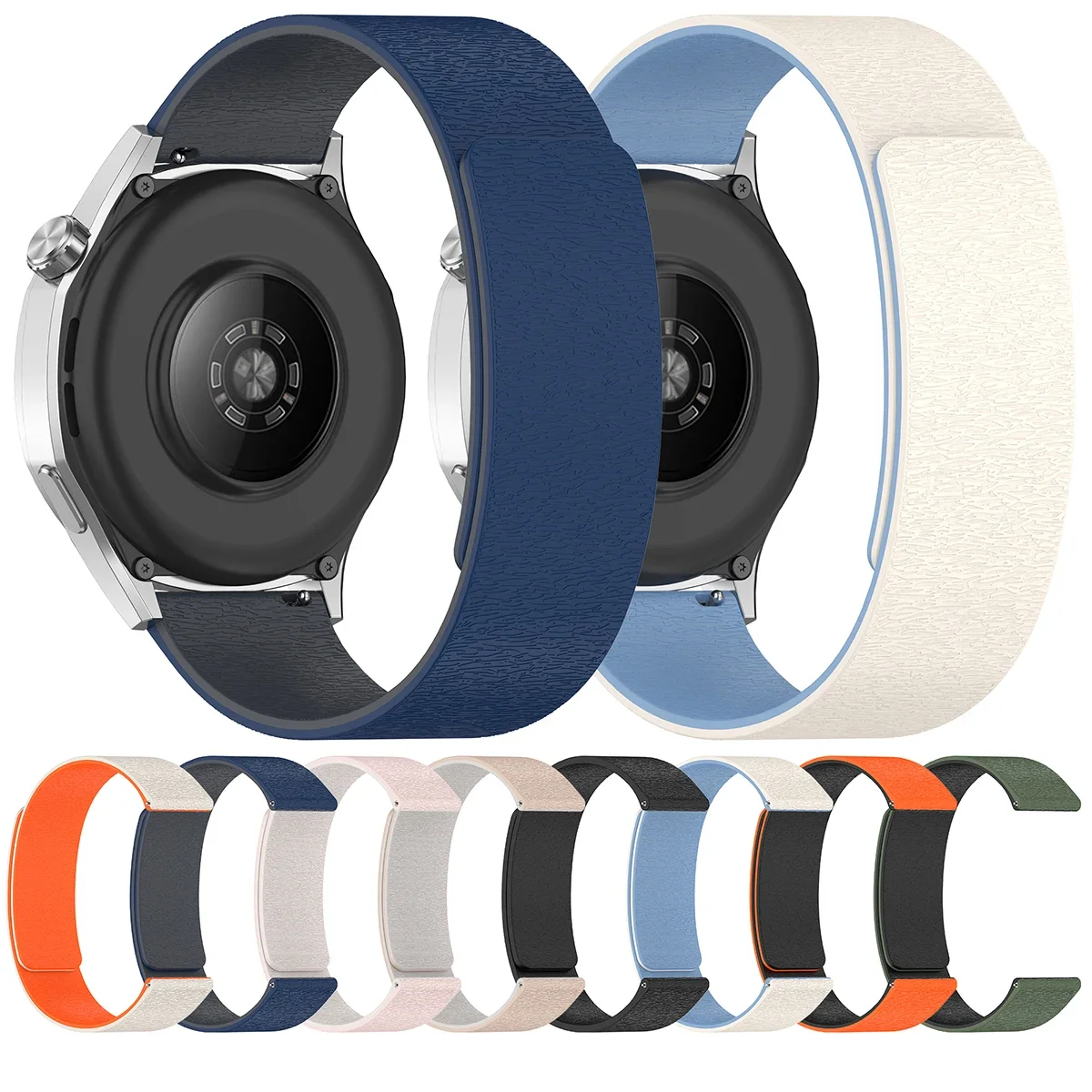 Sport Magnetic strap For Samsung Galaxy Watch 7 6 5 44 40mm 18mm 20mm 22mm Silicone Band for Huawei GT5 Correa Accessories