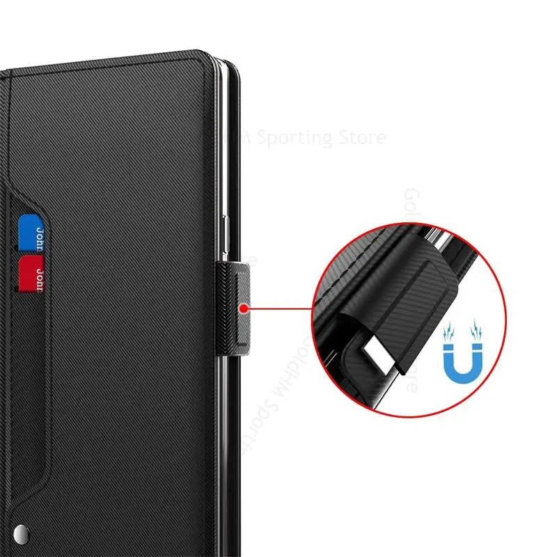 For ZTE nubia Red Magic 8 Pro 5G Leather Flip Kickstand Phone Case For Nubia Red Magic 8 Pro Funda Mirror Card Slot Wallet Cover