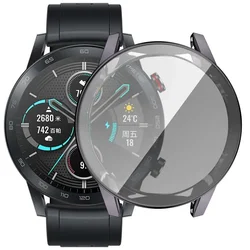 Premium Full Cover TPU Watch Screen Protector Case - Protective Shell for Smart Watch Accessories (Grey)