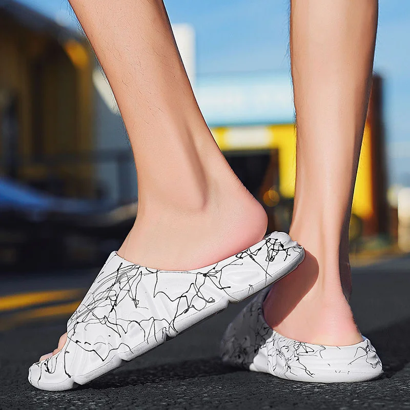 Pantofole antiscivolo da uomo Pantofole estive antiscivolo antiscivolo Comode con suola spessa Pantofola per interni ed esterni_voghion.com