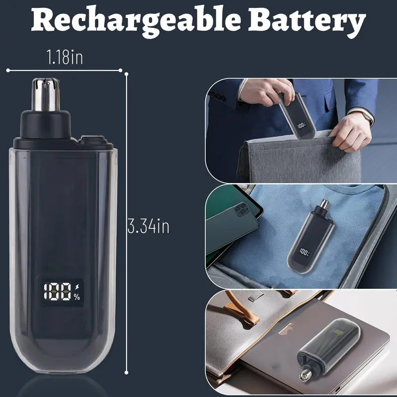 Suitable , USB charging nose and ear hair trimmer portable electric clipper,...