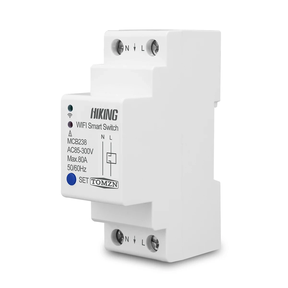 2P 80A Din 레일 WIFI 회로 차단기 스마트 스위치 원격 제어 Smart Life TUYA Smart Home TOMZN MCB238