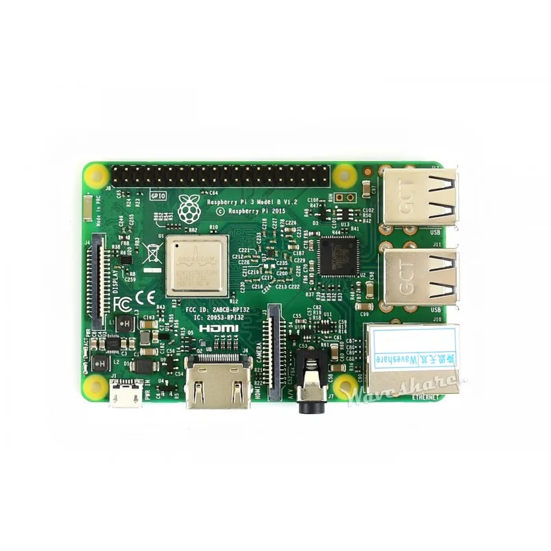 Raspberry Pi 3 Model B RPi 3B Development Board Mini PC 10/100 Ethernet Port 802.11n WiFi NIC Bluetooth 4.1