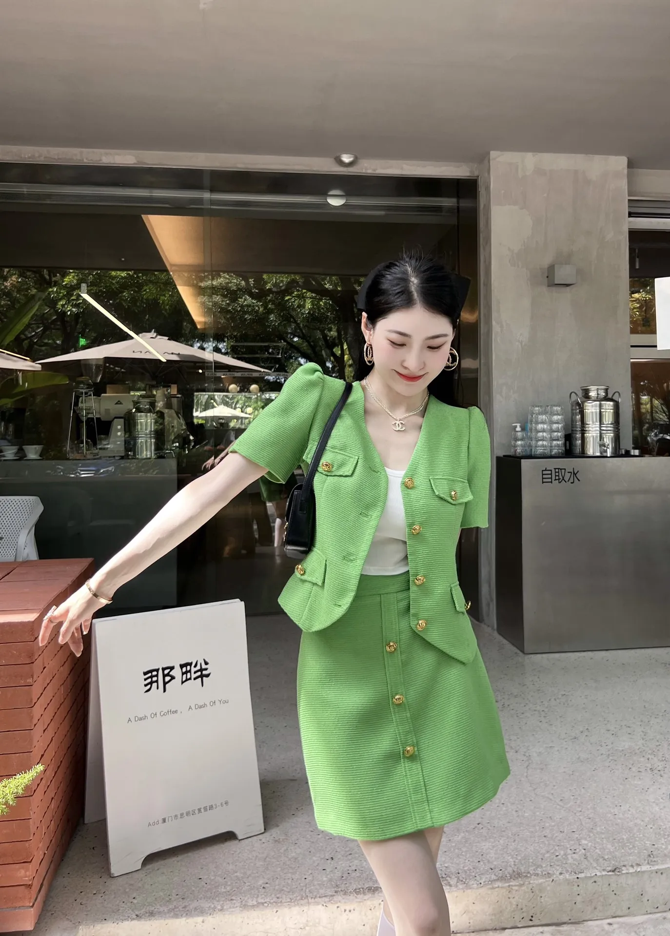 

2023 Spring/Summer Fashion New Women's Clothing Mid-length dress set 0822