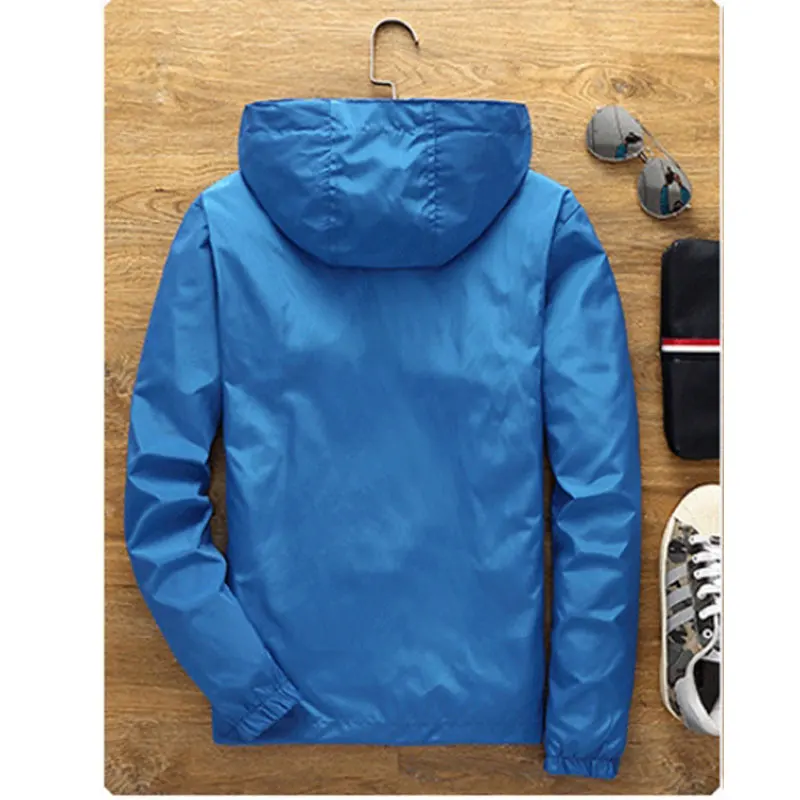 Spring and summer windbreaker hooded Windproof men's jacket mens casual windbreaker zipper thin Outdoor jacket men M-7XL,waterproof jacket,cycling jacket,mens hoodies