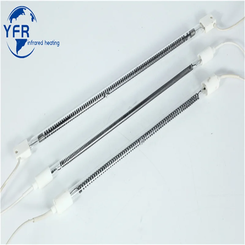 500mm 1000w 1500w Infrared Heating Tube Carbon Fiber Infrared Lamps For Paint Drying