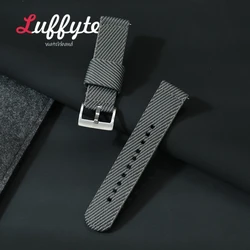 Versatile Quick Release Nylon Watch Strap - Durable Military Sport Bracelet - 22mm (Gray)