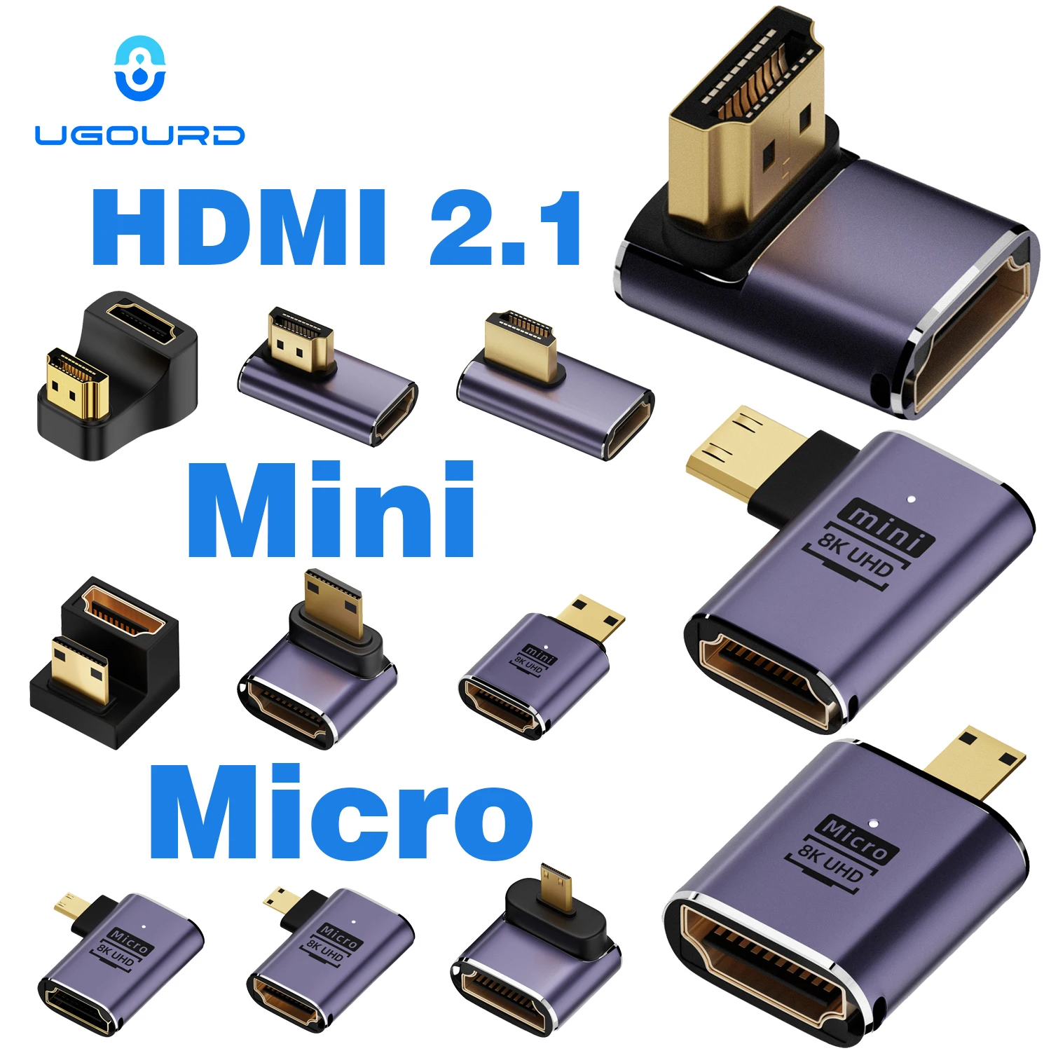 Кабель-адаптер UGOURD HDMI2.1 mini micro hdmi-HDMI 2,1, преобразователь 48 Гбит/с, 8k60гц, 4K120HZ для проектора HDTV, PS4, PS5, ноутбука, ПК Кабель-адаптер UGOURD HDMI2.1 mini micro hdmi-HDMI 2,1, преобразователь 48 Гбит/с, 8k60гц, 4K120HZ для проектора HDTV, PS4, PS5, ноутбука, ПК