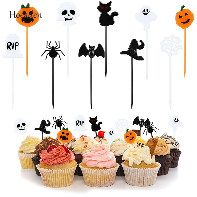 Halloween Christmas Fruit Villa Rajzfilmminta Gyümölcsválasztás Cupcake Dekoráció Betétkártya Gyerekek Születésnapi Party Téma - Image 2