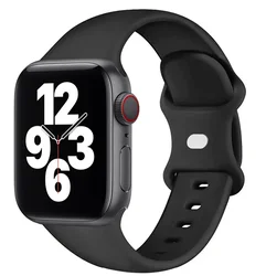 Sport Silicone Strap for Smartwatch - Versatile and Comfortable Wrist Bracelet (Black 07)