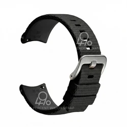 Premium Curved End Rubber Watch Strap - Durable FKM Military Band - 22mm (Black)