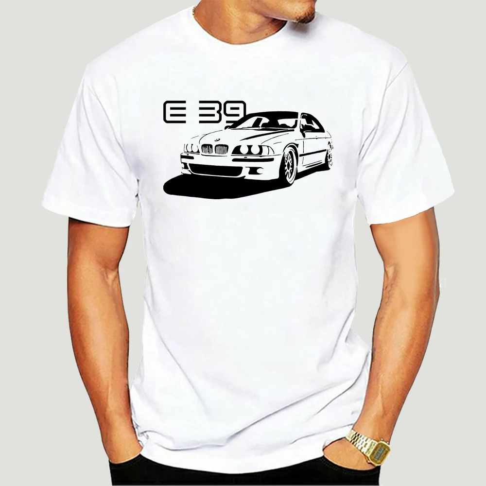 

New T Shirt Germany Car Fans E39 Classic M Power M5 Tee 100% Cotton White Custom Print 2023 Hot Sale Tee Shirt 4446X
