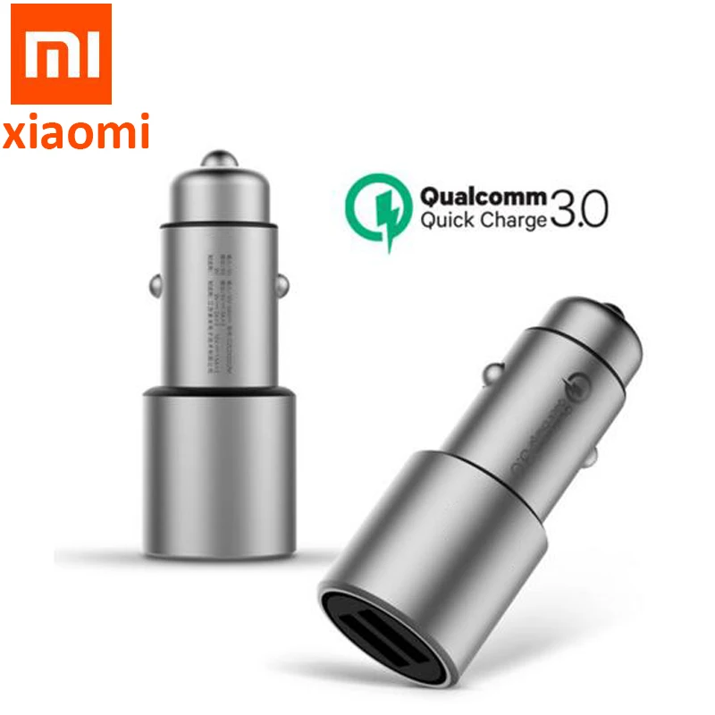 Автомобильное зарядное устройство Xiaomi ZMI быстрая зарядка QC 3 0 два USB-порта умный