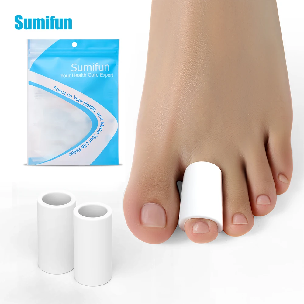 2Pcs/pair Sumifun Silicone Toe Separatorsafe Painless Wear Resistant Protecting Toes Foot Medical Health Care Tool Protector